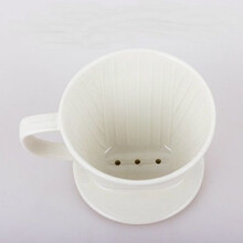 咖啡过滤器手冲咖啡过滤杯冲杯滴漏式三孔陶瓷过滤器树脂滤杯滤纸 陶瓷三孔过滤器