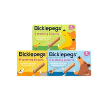 英国进口Bickiepegs 贝派克宝宝磨牙棒 宝宝磨牙饼干零食38克 6个月以上谷物