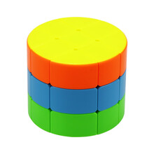 手拉手魔方 幼儿园儿童魔方玩具三明治汉堡凹凸手拉手小红帽独角兽薯条 圆柱魔方