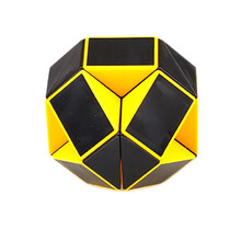 圣手 百变魔尺24段长条魔方弹簧异形魔棍魔蛇彩色儿童玩具学生减压想象创意玩具 24段-黄黑魔尺