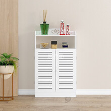 多功能分水器遮挡柜好看的分水器遮挡柜卫生间用分水器遮挡柜升级款地暖分水器遮挡柜暖气片装饰箱路由器防 外径-长60高100厚25 柜内长58高70厚20