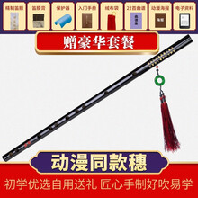 笛子学生竹笛小学生初学者儿童入门玉笛教学入门零基础乐器成人 笛子+品+动漫穗+教材+曲谱