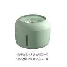 维利亚猫咪饮水机自动循环智能静音流动活水不湿嘴水碗宠物喂水器 防干烧款-清新绿（滤芯一片+一年质保）