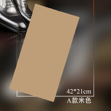 皮革抛光护理布 双面型 清洁布擦皮鞋布细绒毛面不伤皮面 A款单条米色