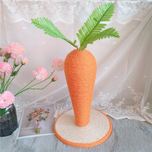 可爱蔬菜胡萝卜猫抓板橙色剑麻猫爬架叶子猫咪磨爪玩具主子礼物 小号萝卜猫抓板 现货现发