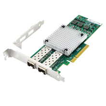 AZ英特尔博通原装芯片10G万兆SFP+光口网卡25G双光口40G双端口SFP服务器光纤网卡 57810万兆双光口 网卡+单模光模块