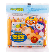 宝噜噜鳕鱼鱼肠宝宝零食儿童芝士奶酪火腿香肠辅食进口零食90g 奶酪味