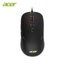 宏碁(acer)暗影骑士 鼠标 有线鼠标 游戏鼠标 电竞鼠标 吃鸡鼠标 RGB鼠标 800-12000DPI 黑色