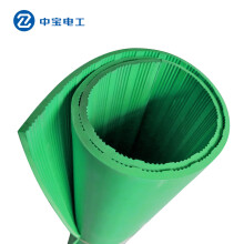 中宝电工 15KV 6mm厚 5米/卷 绿色防滑/平面 绝缘橡胶垫 配电室绝缘胶板地垫