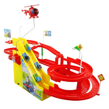 俞氏兴 轨道火车 电动音乐轨道滑行多层拼装益智玩具 滑行火车玩具