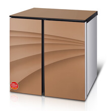 单双门冰吧家用商用型茶叶保鲜冷藏柜多功能办公室烧水机厨房吧台茶吧机冰箱YOUCONG 188台吧冰箱--步步高升金色