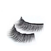 网红眼睫毛磁性假睫毛磁铁石磁力磁吸自然浓密仿真淡妆自粘免胶水JD平替 自然 两对【约9mm】 磁石睫毛