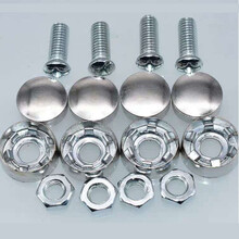 河北省牌照扣  冀ABCDEFGHJKLMN螺丝新交规汽车车牌扣通用 锌合金【一包四颗】 冀E【邢台】