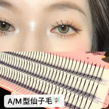假睫毛眼睫毛磁石假睫毛自然款单簇心动女生A型仙子嫁接朵毛M型自然仿真假睫毛 8mm【仙子A型】 12mm仙女A型