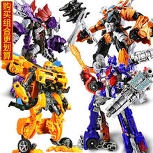 变形·金刚超大号 适用于机器人合金汽车模型擎天柱大黄蜂儿童超大号恐龙 原版: 擎天＋黄蜂＋霸王龙＋三角龙