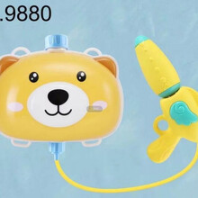 抖音儿童背包水枪玩具男孩女孩戏水玩具沙滩压力呲水喷水枪 萌熊背包7 1300ml 标配套餐