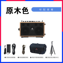 音乐骑士T3户外150W大功率唱歌萨克斯音响内录直播乐器重低音音箱品质定制款 MA90PRO标配(橡木原木)