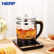 NERF18大功能不锈钢底座触摸控制 防干烧安全保护 1.8 L精致容量60秒记忆功 养生壶CD-C180黑
