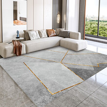 卓梵地毯客厅茶几垫茶几毯沙发毯简约房间茶桌入户门口进门卧室家用定制尺寸 简约12 160*230cm【小客厅毯】