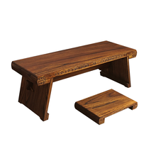 曲漾 古琴桌凳矮便携式实木可拆卸禅意中式仿古共鸣箱古琴桌国学书法 桌凳+桌包