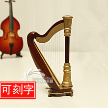 京炫（JINGXUAN)竖琴模型摆件木制西洋乐器模型毕业送男女朋友音乐生日礼物教学用 25厘米【天空之城】一