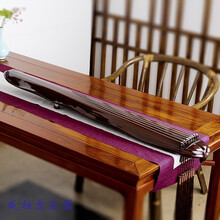 扬州百年老杉木蕉叶古琴 初学者伏羲蕉叶式七弦琴 纯手工生漆演奏琴 蕉叶式纯黑色