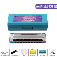 BoogieMan PADDY调音版十孔专业布鲁斯蓝调10孔口琴BM Boogie man 降A调+全套赠品