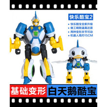 正版快乐酷宝玩具蛙王猩猩战狼海豚飞翔雷蛙霆战宝合体变形机器人 奥迪-白天鹅酷宝