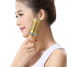 古道芳 玉石铜艾灸棒手握面部桃花灸滚动式温灸棒凸点按摩艾柱灸盒多功能家用艾炙神器配54粒陈艾柱套餐 