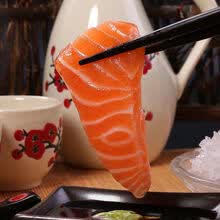 三文鱼(中段)刺身新鲜切割三文鱼生鱼片即食生吃日料生鱼片 1 份【去皮边角430克/斤】