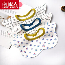 南极人商场好品质刚出生小孩戴的口水巾围嘴婴儿口水巾纯棉围嘴防水女宝宝公主款围兜可爱新生夏季薄款花瓣型 防水-3条【顽皮系】花瓣-双层薄款 L