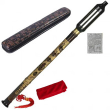 云南紫竹原生态纯手工巴乌G调F调中小学生成人初学者好学乐器厂家 G调+中国结绒布袋皮盒