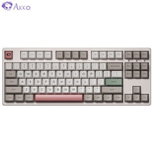 AKKO 3087 9009Retro机械键盘 游戏办公键盘 有线键盘 电竞 复古 87键 PBT热升华 笔记本键盘 AKKO粉轴 