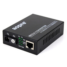 AOPRE欧柏互联 880GIS千兆1光1电2电4电8电光纤收发器SC接口单多模单双纤光电转换器 1光1电（1台价） SC单模单纤 /20KM -B端