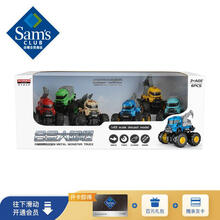 健丰源玩具 卡通玩具车系列 6辆装 儿童玩具 四驱玩具车 生日礼物 合金车身