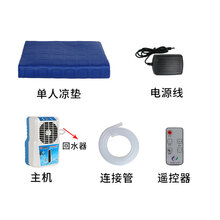 水冷床垫国皓水冷空调床垫宿舍制冷毯注水防褥疮电凉冰垫学生夏季神器 蓝色单人全套70*160cm 带遥控