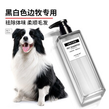 边牧专用沐浴露 边境牧羊犬狗狗洗澡用品螨止痒持久留香 黑白色边牧犬定制500ml