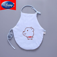 迪士尼【六一特价】婴儿肚兜纯棉夏季薄款男女童宝宝护肚子神奇四季通用兜兜衣新初生小孩子穿的 圆-加棉-小狗狗 蓝色 90cm