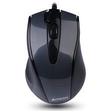 双飞燕 N-500F 鼠标 有线鼠标 办公鼠标 便携鼠标 右手鼠标 便携五灵键 高亮铁灰