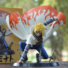 火影忍者模型旋涡鸣人佐助卡卡西宇智波鼬斑小樱雏田动漫摆件 波风水门(高约：14cm)