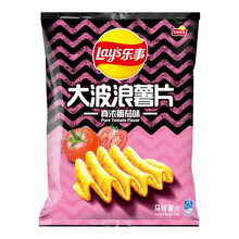 超市	乐事（Lay's）休闲零食 大波浪薯片番茄味 135克