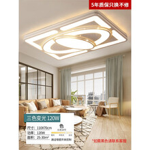 LED吸顶灯简约现代客厅灯2021年新款大厅大灯创意卧室大气吊灯具 (宇宙)白110*70LED三色变光120W