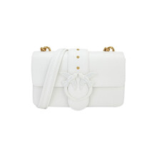 PINKO 21SS春夏款 奢侈品 女士经典燕子扣迷你单肩斜挎包飞鸟包白色 1P2293Y75B Z14