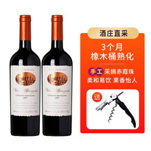 国际	智利原瓶原装进口 艾菲娜赤霞珠干红葡萄酒 750ml *2支装