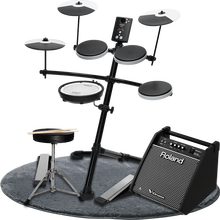 罗兰电子鼓TDE1/TD1DMK 便携电鼓架子鼓 成人儿童初学者入门TD4kp升级品质定制款 TD-1kv+罗兰PM100音箱+配件礼包