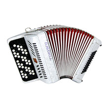 手风琴 8/12/60/96司巴扬琴 初学考级演奏 60贝司 珠光白 YW-672+