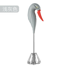 满得利 厨房用品不锈钢搅蛋器手持蛋抽奶油打发器烘焙工具 浅灰色