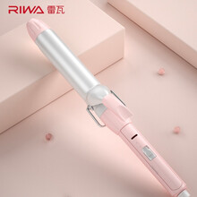 雷瓦 (RIWA)【隔日达】男女通用羊毛卷蓬松卷发棒夹板男士刘海烫发短发泰迪卷小大卷RB-8100 坚果油温控版32mm-韩式大波浪