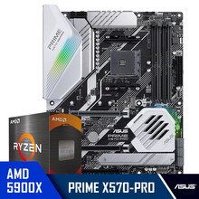 华硕PRIME X570-PRO主板+AMD 锐龙9 (R9)5900X CPU处理器 板U套装 CPU主板套装