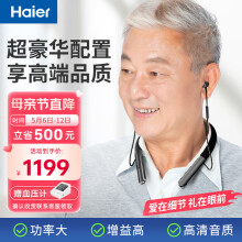 海尔(haier) 助听器老年人中重度耳聋耳背老人专用 挂脖式耳内式降噪围脖蓝牙助听器